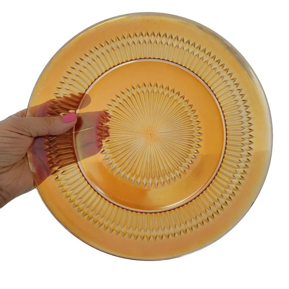 Vintage Iridescent Dinner Plate 1940 Replacement Plate 10' Diameter - Picture 4 of 6